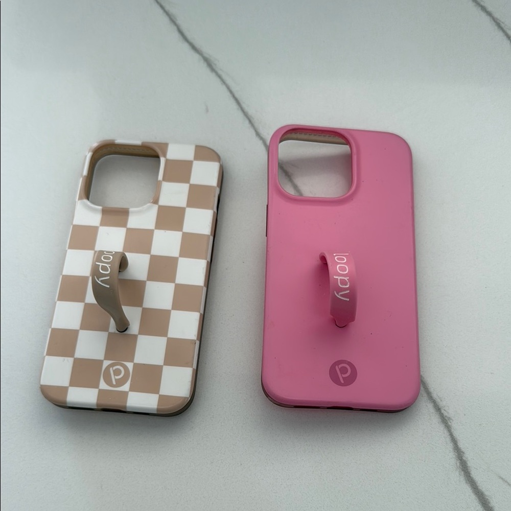 Loopy Case Pink and Checkered Phone Cases